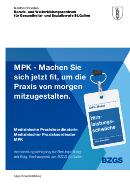 MPK Flyer Modul Hirnleistungsschwäche