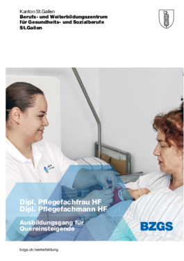 HF Pflege SA/SG Flyer Quereinsteigende 