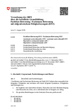 FABE Bildungsverordnung