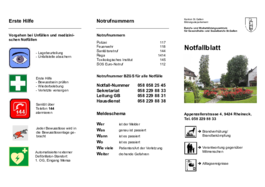 Notfall-Faltblatt Grundbildung Rheineck