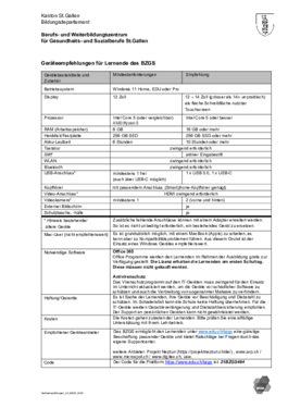 BYOD - Geräteempfehlung 2026