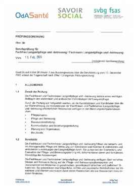 LZP Prüfungsordnung Berufsprüfung