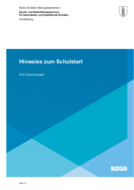 Allgemeine Hinweise zum Schulstart