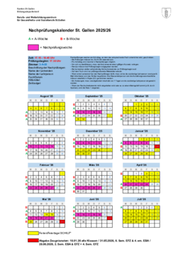Nachprüfungskalender St.Gallen SJ 2025/26