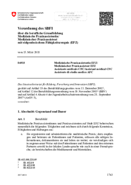 MPA Bildungsverordnung