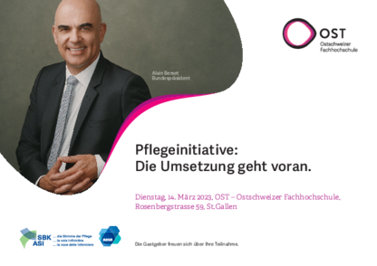Öffentlicher Infoanlass zur Pflegeinitiative mit Bundespräsident Alain Berset