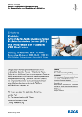 HF Gesundheit PBL Ausbildungskonzept mit Integration VAR