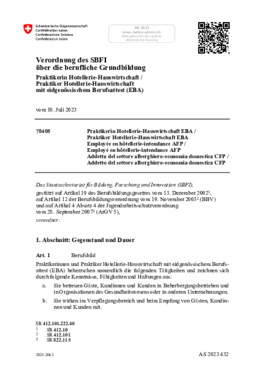 PAHH Bildungsverordnung